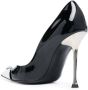 Philipp Plein Decollete pumps met kristallen doodskop Zwart - Thumbnail 3