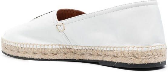 Philipp Plein Espadrilles met logoplakkaat Wit