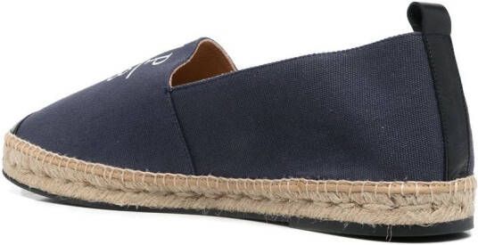 Philipp Plein Espadrilles met logoprint Blauw