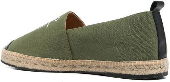 Philipp Plein Espadrilles met logoprint Groen