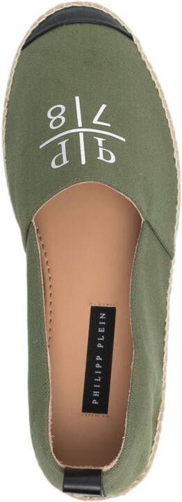 Philipp Plein Espadrilles met logoprint Groen