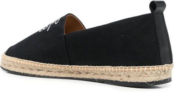 Philipp Plein Espadrilles met logoprint Zwart