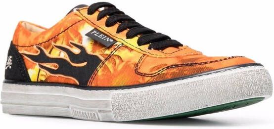 Philipp Plein Flame low-top sneakers Oranje