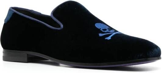Philipp Plein Fluwelen loafers Blauw