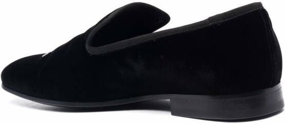 Philipp Plein Fluwelen loafers Zwart