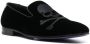 Philipp Plein 20 mm fluwelen loafers met geborduurde doodskop Zwart - Thumbnail 2