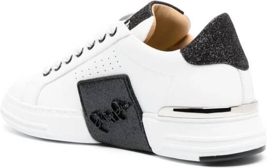 Philipp Plein Sneakers met glitter Wit