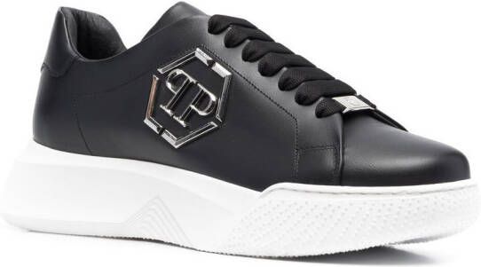 Philipp Plein Godzilla Hexagon hardloopsneakers Zwart