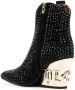 Philipp Plein Gothic Plein leren laarzen Zwart - Thumbnail 3