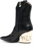 Philipp Plein Gothic Plein CowBoy enkellaarzen Zwart - Thumbnail 3