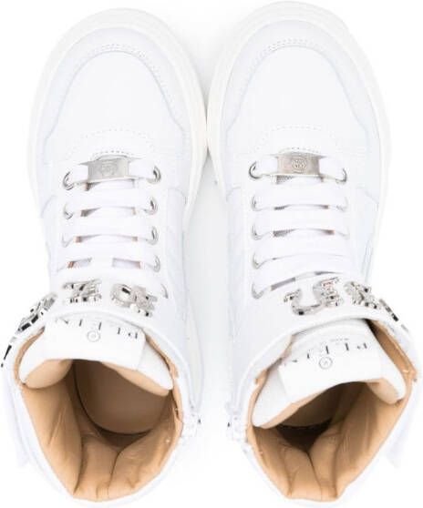 Philipp Plein Gothic Plein high-top sneakers Wit