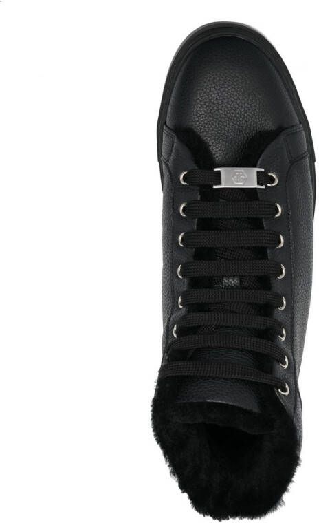 Philipp Plein Hexagon high-top sneakers Zwart