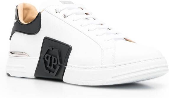 Philipp Plein Hexagon low-top sneakers Wit