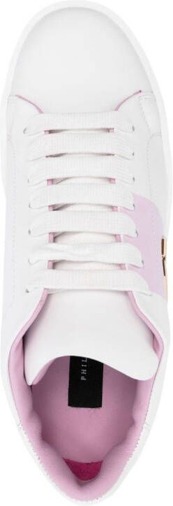 Philipp Plein Hexagon low-top sneakers Wit