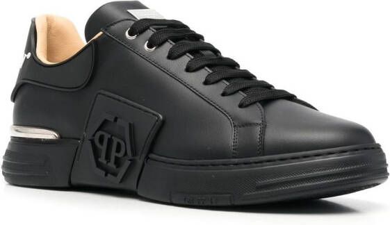 Philipp Plein Hexagon low-top sneakers Zwart