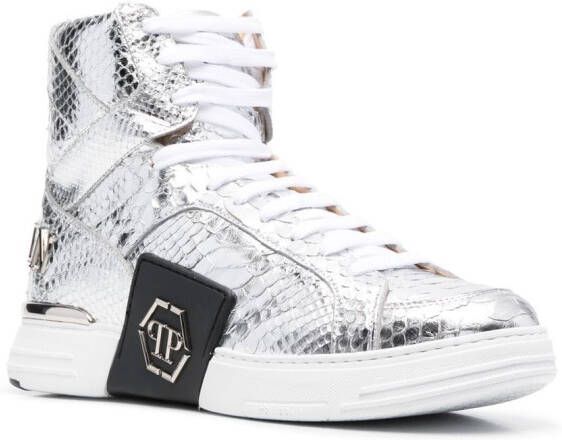 Philipp Plein High-top sneakers Zilver