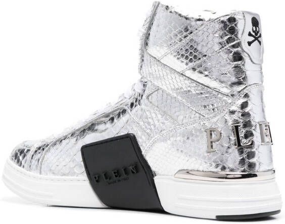 Philipp Plein High-top sneakers Zilver