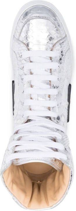 Philipp Plein High-top sneakers Zilver