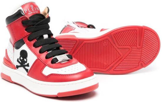 Philipp Plein Junior High-top sneakers Rood