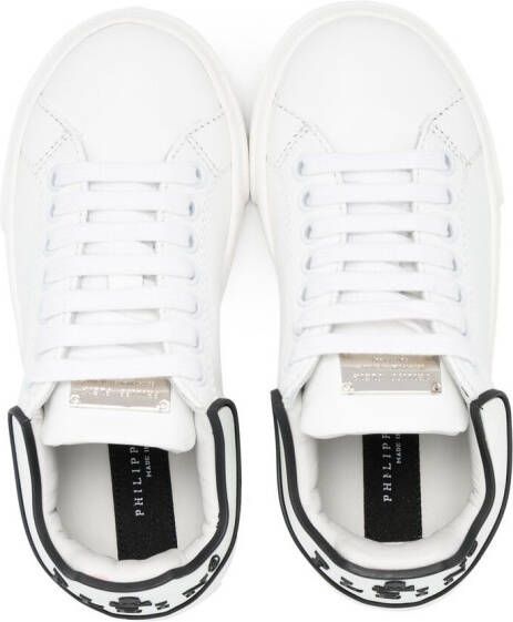 Philipp Plein Junior Iconic Runner sneakers Wit