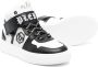 Philipp Plein Junior Leren sneakers met geborduurd logo Wit - Thumbnail 2