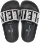 Philipp Plein Junior Slippers verfraaid met kristallen Zwart - Thumbnail 3