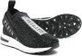 Philipp Plein Junior Sneakers verfraaid met kristallen Zwart - Thumbnail 2