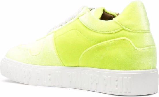 Philipp Plein King Power fluwelen sneakers Geel