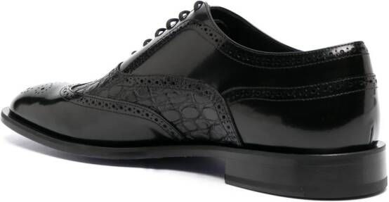 Philipp Plein Leren derby Oxford schoenen Zwart