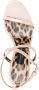 Philipp Plein Leopard sandalen verfraaid met doodskop Beige - Thumbnail 4