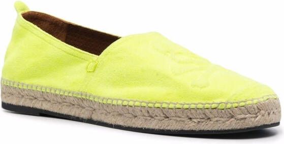 Philipp Plein Leren espadrilles Geel