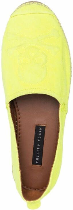 Philipp Plein Leren espadrilles Geel