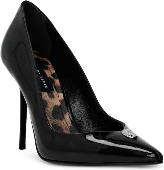 Philipp Plein Leren pumps Zwart