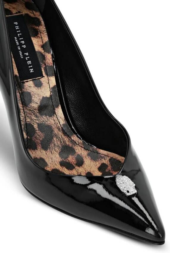 Philipp Plein Leren pumps Zwart