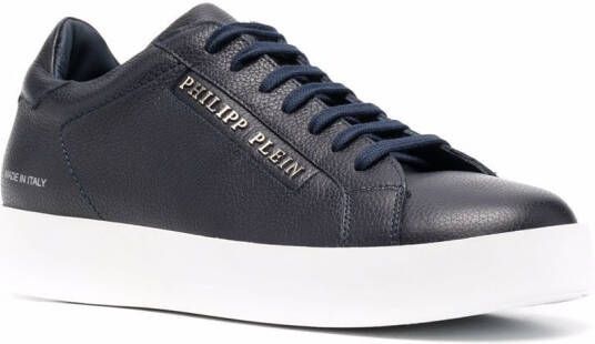 Philipp Plein Leren sneakers Blauw