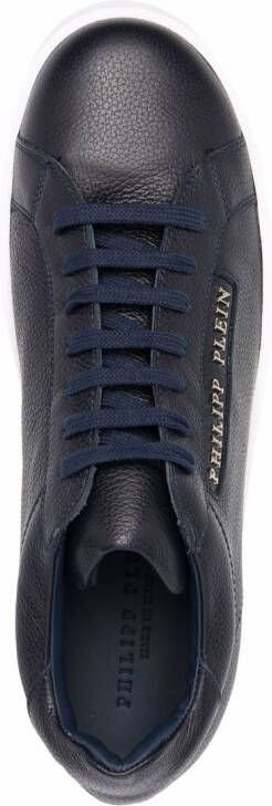 Philipp Plein Leren sneakers Blauw