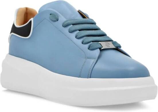 Philipp Plein Leren sneakers Blauw