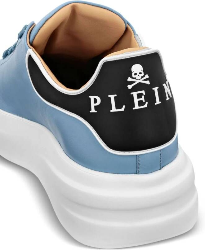 Philipp Plein Leren sneakers Blauw