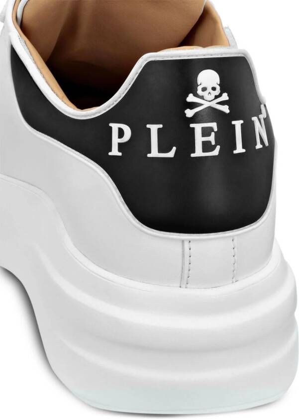 Philipp Plein Leren sneakers Wit