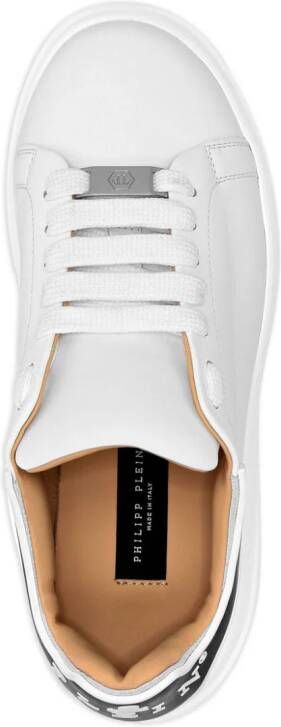 Philipp Plein Leren sneakers Wit