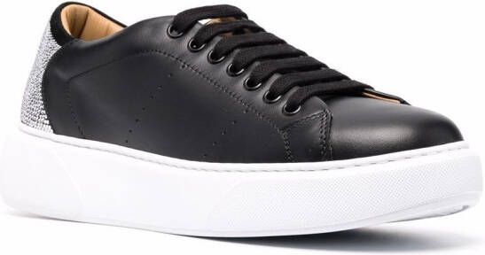 Philipp Plein Leren sneakers Zwart