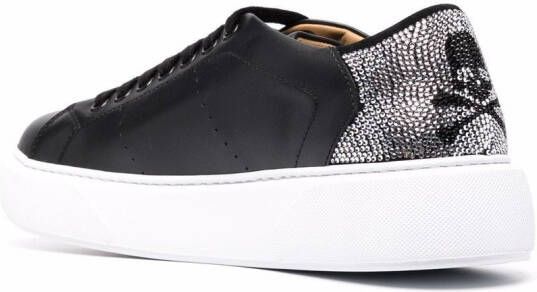 Philipp Plein Leren sneakers Zwart