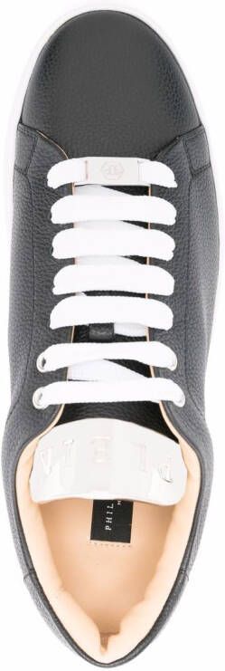 Philipp Plein Leren sneakers Zwart