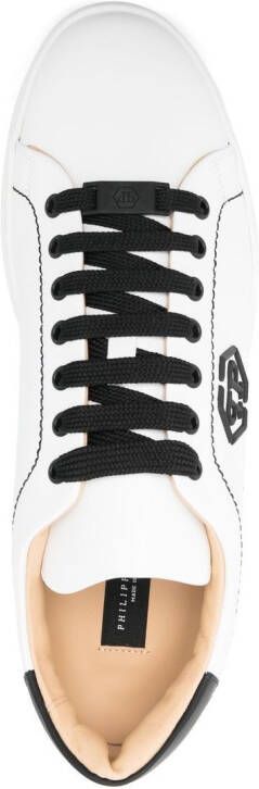 Philipp Plein Leren sneakers Zwart