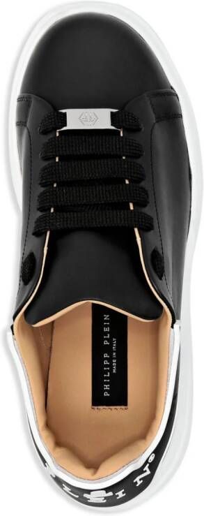 Philipp Plein Leren sneakers Zwart