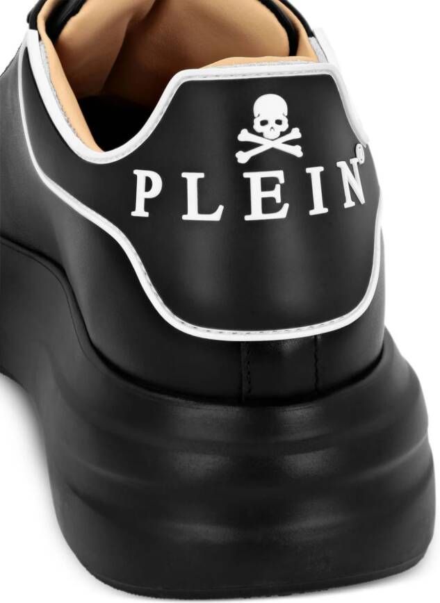 Philipp Plein Leren sneakers Zwart
