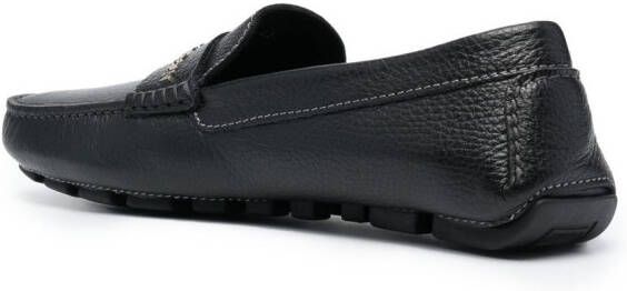 Philipp Plein Loafers met logo Zwart