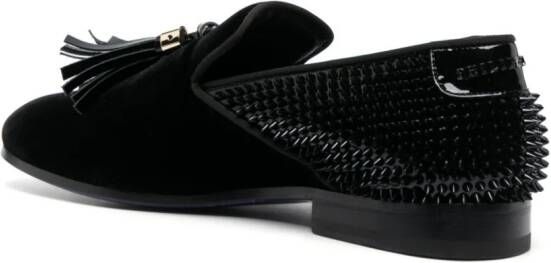 Philipp Plein Loafers met studs Zwart