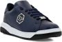 Philipp Plein Leren sneakers met logo-applicatie Blauw - Thumbnail 2
