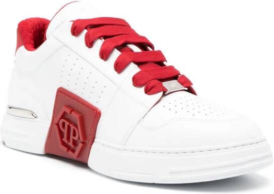 Philipp Plein Royal Street sneakers met logo-reliÃf Wit